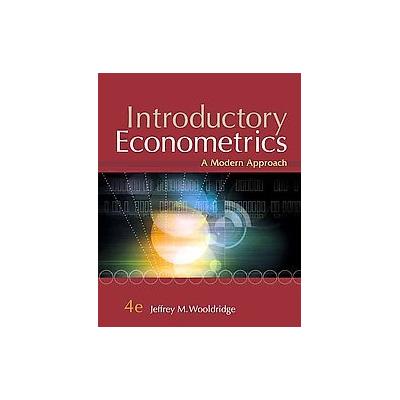 Introductory Econometrics by Jeffrey M. Wooldridge (Mixed media product - South-Western Pub)