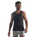 Icebreaker Men's Anatomica Tank Top - Running Vest - Merino Wool Underwear - Black/Monsoon, S