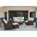 Bay Isle Home™ Chorio 79.5" Wide Outdoor Patio Sofa w/ Cushions Metal in Gray | 37 H x 79.5 W x 38 D in | Wayfair 396BB066AA2D4262B4186FF51FDBC15D