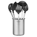 Cuisinart 6-Piece Crock w/ Barrel Handle Utensil Set Stainless Steel in Black/Gray | Wayfair CTG-00-BSC6