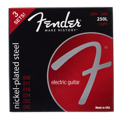 Fender 250L NPS Ball End 9-42 3 Pack