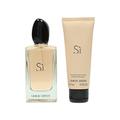 Giorgio Armani Si Set femme/woman, Eau de Parfum Vaporisateur/Spray 100 ml, Bodylotion, 1er Pack (1 x 175 ml)