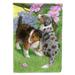 Sheltie Puppies Flag Canvas House Size