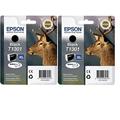 Epson T1301 Ink Cartridges - Black (Twin Pack)
