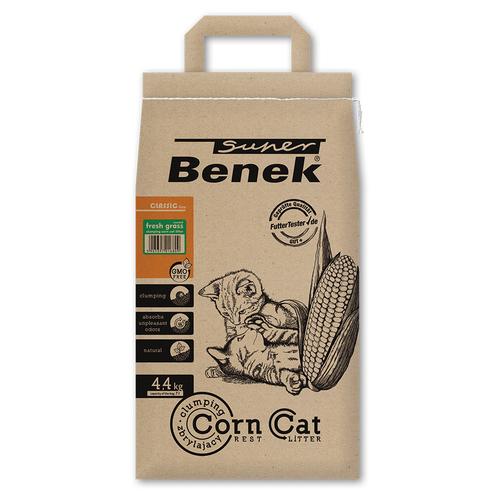 3 x 7 l Super Benek Corn Cat Frisches Gras Katzenstreu