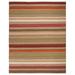 White 60 x 36 x 0.25 in Area Rug - Loon Peak® Northeast Pueblo Striped Handwoven Flatweave Red/Beige Area Rug | 60 H x 36 W x 0.25 D in | Wayfair