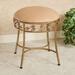 Eden Vanity Stool Champagne Bronze , Champagne Bronze