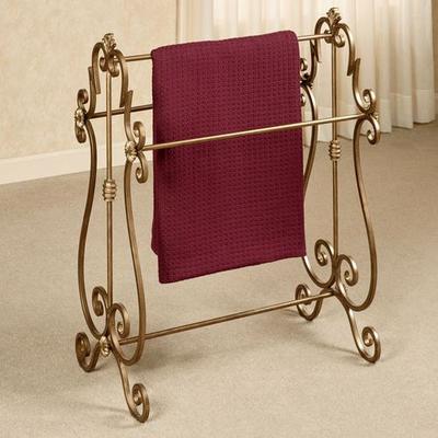 Esmeralda Blanket Rack Antique Gold , Antique Gold