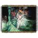 Northwest Co. Lady Liberty Throw Polyester in Black/Green/Pink | 48 W in | Wayfair 1GEN052000002RET