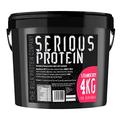 The Bulk Protein Company – SERIOUS PROTEIN – Whey Protein Powder – 4kg – Low Carb – Supports Lean Muscle Growth – Recovery Supplement, 133 Servings, Strawberry