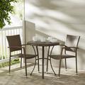 Wade Logan® Brade 3 Piece Bistro Set Plastic in Brown | Outdoor Furniture | Wayfair BRSD9972 30042751