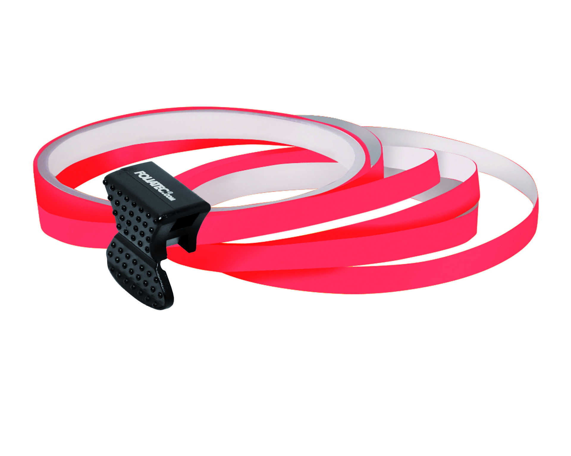 FOLIATEC PIN Striping Felgen Design inkl. Montagetool (NEON Rot) 34396 Aufkleber Felge Image
