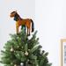 Arcadia Home Horse Tree Topper, Wool in Brown | 11 H x 4 D in | Wayfair TTF200