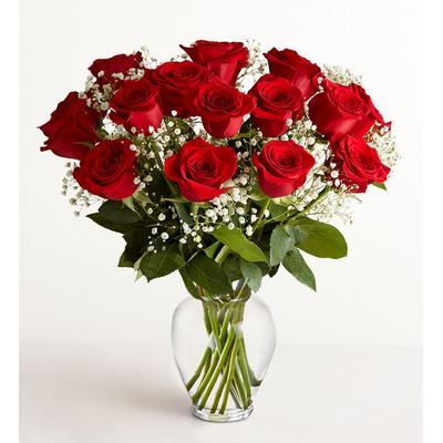 1-800-Flowers Flower Delivery Rose Elegance Premium Long Stem Red Roses 18 Stems | Same Day Delivery Available