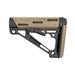 Hogue Ar-15 Overmolded Buttstock Collapsible Mil-Spec Fde Rubber