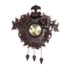 D-Art Collection Grape Carved Clock Wood in Brown | 24 H x 20.5 W x 5 D in | Wayfair CLK-GRP-01