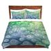 DiaNoche Designs Rivulet Duvet Cover Set Microfiber in Blue/Green/Orange | King | Wayfair DMF-BrazenDesignRivulet8