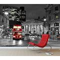 London Bus Wall Mural Photo Wallpaper Black & White Iconic London City (X Large 1900mm x 1488mm)