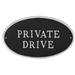 Montague Metal Products Inc. Private Drive Statement Garden Plaque Metal | 6 H x 10 W x 0.25 D in | Wayfair SP-3sm-W-BS