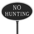 Montague Metal Products Inc. No Hunting Statement Garden Sign Metal | 6 H x 10 W x 0.25 D in | Wayfair SP-24sm-LS-BS