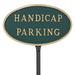 Montague Metal Products Inc. Handicap Parking Statement Garden Sign Metal | 6 H x 10 W x 0.25 D in | Wayfair SP-16sm-LS-BG