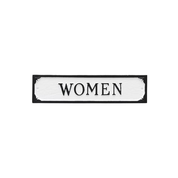 montague-metal-products-inc.-women-restroom-statement-address-plaque-aluminum-in-white-black-|-2.75-h-x-11.5-w-x-0.25-d-in-|-wayfair-sp-35-wb/