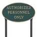 Montague Metal Products Inc. Authorized Personnel Only Statement Garden Sign Metal | 10 H x 18 W x 0.25 D in | Wayfair SP-30L-LS-HGG