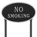 Montague Metal Products Inc. No Smoking Statement Garden Sign Metal | 10 H x 18 W x 0.25 D in | Wayfair SP-6L-LS-BS