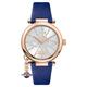 Vivienne Westwood Women's Orb Pop Quartz Analogue Display Watch with Silver Dial and Blue Leather Strap VV006RSBL