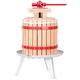 TecTake 12 Litre Fruit Press with Straining Bag, Apple Cider Grape Wine, Cider, Beer Making Tool, Wooden Basket Homemade Natural Juice Presser