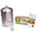 Good Ideas Compost Wizard .75 Gal. Essentials Kit Stainless Steel w/ Booster Kit Plastic | 20 H x 10 W x 10 D in | Wayfair CW-STA3QT-SST