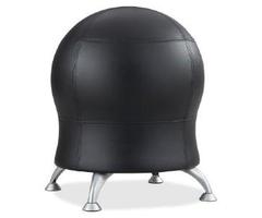 Safco (R) Zenergy Exercise Ball Chair, 23in.H x 22 1 - 2in.W x 22 1 - 2in.D, Black