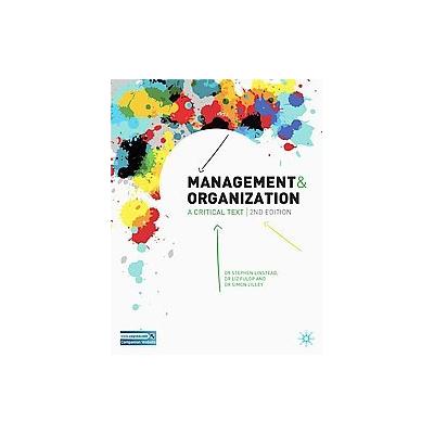 Management and Organization by Liz Fulop (Paperback - Palgrave Macmillan)