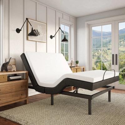 Wayfair Sleep™ 15" Massaging Zero Gravity Adjustable Bed w/ Wireless Remote, Metal | 15 H x 60 W x 80 D in 2010864506E94392A6286EBF103762A7
