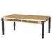 Wood Designs Two Seat Desk w/ Adjustable Legs 12"-17" Wood/Metal in Brown | 19 H x 48 W x 18 D in | Wayfair HPL1848DSKA1217