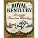 Royal Kentucky Straight Bourbon Whiskey Poster Print by Vintage Booze Labels (24 x 30)
