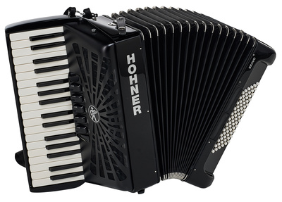 Hohner Bravo III 72 Black silent key
