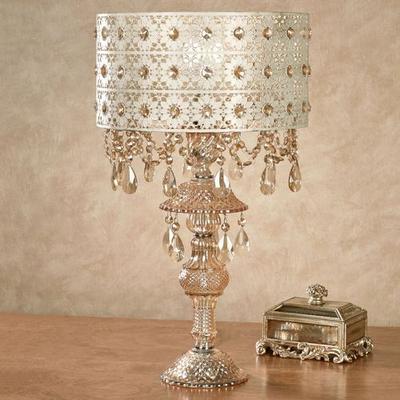 Josephine Crystal Table Lamp Champagne Gold , Cham...