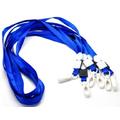 CKB Ltd 200x Pro Blue Lanyard Neck Strap Swivel Plastic Clip for ID Card Holder