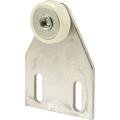 Prime-Line M 6008 Tub Enclosure Roller and Bracket Assembly 3/4 in. Flat Nylon Tire Steel Ball Bearings Flat (No Offset) Stamped Steel Bracket Pack of 2