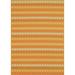 Orange 109 x 0.25 in Indoor Area Rug - Martha Stewart Rugs Sunstripe Cinnamon Handwoven Flatweave Wool Area Rug Wool | 109 W x 0.25 D in | Wayfair