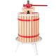 TecTake 18 Litre Fruit Press with Straining Bag, Apple Cider Grape Wine, Cider, Beer Making Tool, Wooden Basket Homemade Natural Juice Presser