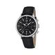 Festina Men's Quartz Watch with Black Dial Chronograph Display and Black Leather Strap F16870/4