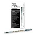 Pentel bn15 Gel Ink Roller Ball Pen for Textiles, 0.5 mm, Black.