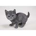 Hi-Line Gift Ltd. Russian Kitten Statue in Gray | 5.75 H x 8.5 W x 3.75 D in | Wayfair 87757-F