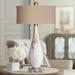 Uttermost Cardoni 32" Gloss White Hand-Blown Glass Table Lamp