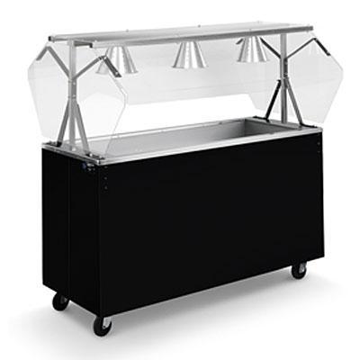 Vollrath 38-5 Affordable Portable Cold Food Station, Walnut Woodgrain