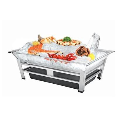 Cal-Mil 24W x 48D x 10H Large Ultimate Ice Housing Display Black 1 Ct