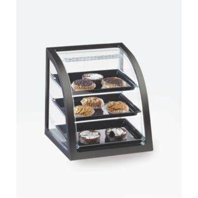 Cal-Mil Euro Stainless Steel Covered Front Muffin Case in Midnight