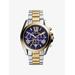 Michael Kors Oversized Bradshaw Two-Tone Watch Silver One Size